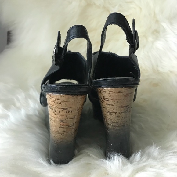 BCBG Ombre Platform Rhinestone Mules, Size 37.5 - Picture 4 of 6